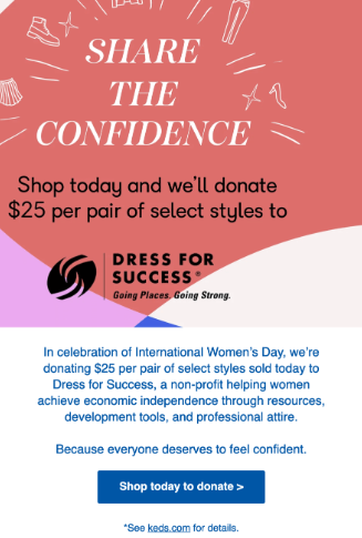 international women's day promotion collaboration